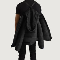 Erico Black Hooded Puffer Jacket by Dash Racegear - men Jacket view 5
