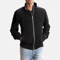 Ethan Hybrid Suede Bomber Jacket by Dash Racegear - men Jacket view 1