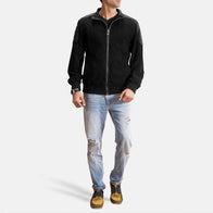 Ethan Hybrid Suede Bomber Jacket by Dash Racegear - men Jacket view 3