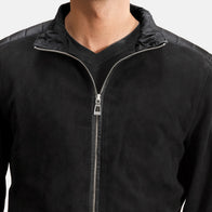 Ethan Hybrid Suede Bomber Jacket by Dash Racegear - men Jacket view 4
