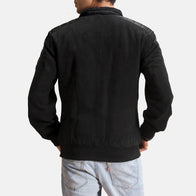 Ethan Hybrid Suede Bomber Jacket by Dash Racegear - men Jacket view 5