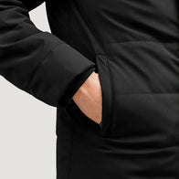 Exton Black Hooded Down Puffer Jacket by Dash Racegear - men Jacket view 6