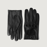 Ferdinand Black Leather Driving Gloves by Dash Racegear - men Leather Accessories view 6
