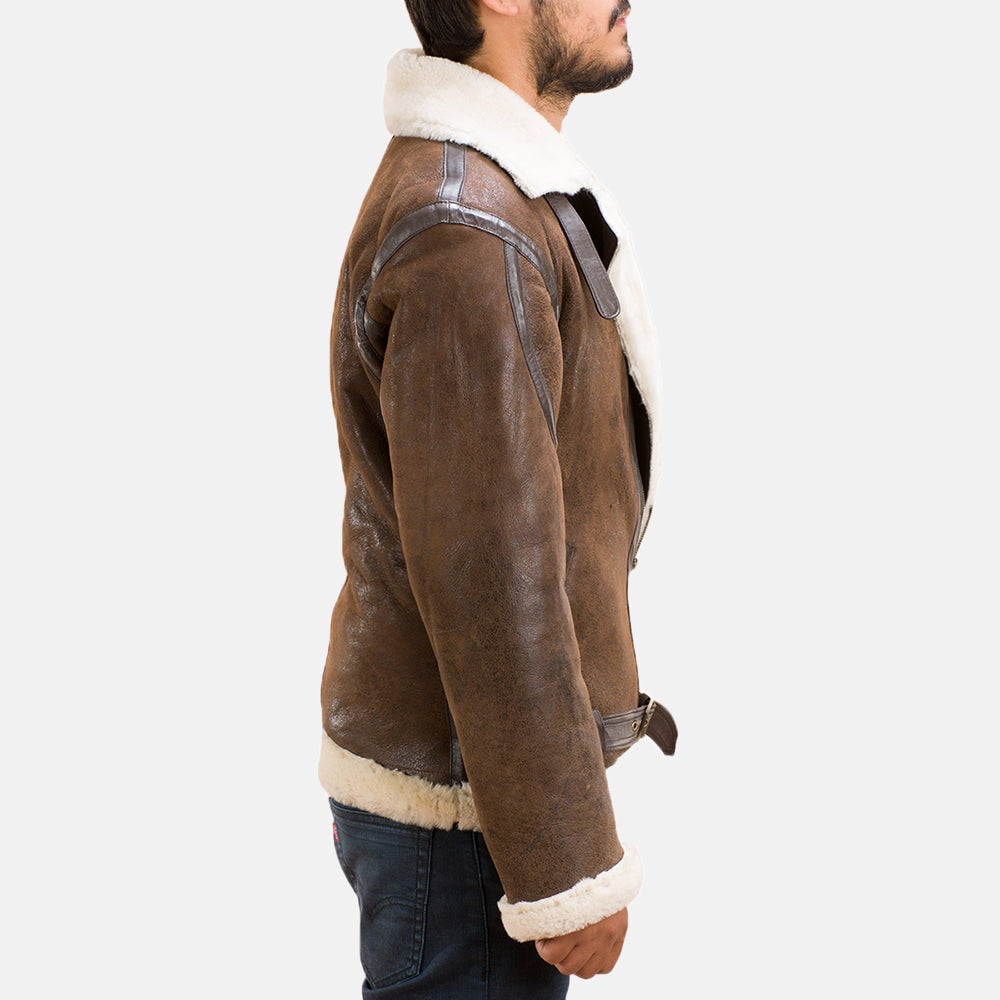 Forest Double Face Shearling Jacket by Dash Racegear - unisex Jacket view 3