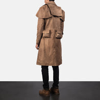 [FS] Army Brown Leather Duster by Dash Racegear - men Jacket view 9