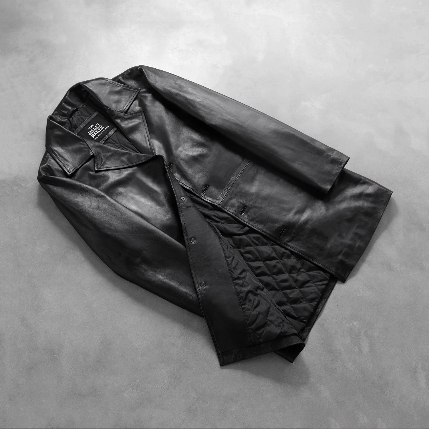 [FS] Classmith Black Leather Coat by Dash Racegear - men Jacket view 8