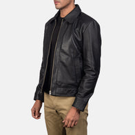 [FS] Inferno Black Leather Jacket by Dash Racegear - men Jacket view 2
