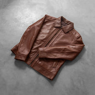 [FS] Inferno Brown Leather Jacket by Dash Racegear - men Jacket view 7