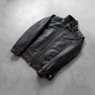 [FS] Legacy Black Leather Biker Jacket by Dash Racegear - men Jacket view 7