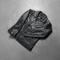 [FS] Noah Black Leather Biker Jacket by Dash Racegear - men Jacket view 7