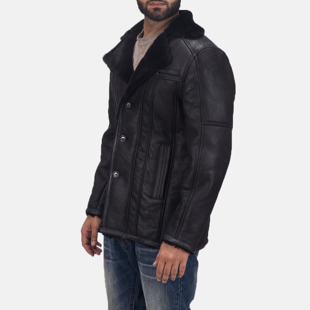 Furcliff Double Face Shearling Leather Coat by Dash Racegear - men Jacket view 1