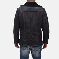 Furcliff Double Face Shearling Leather Coat by Dash Racegear - men Jacket view 4