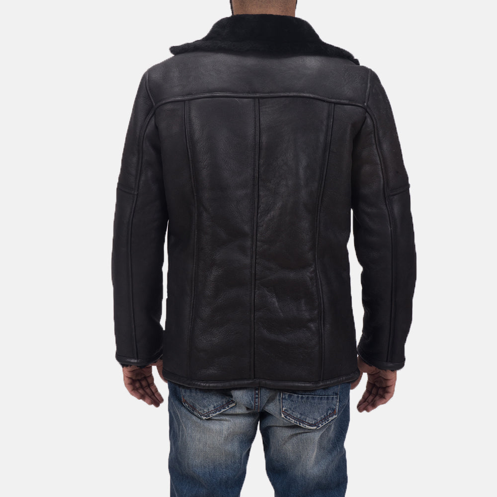 Furcliff Double Face Shearling Leather Coat by Dash Racegear - men Jacket view 4