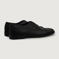 Greyson Brogues Oxford Black Leather Shoes by Dash Racegear - men Leather Shoes view 4