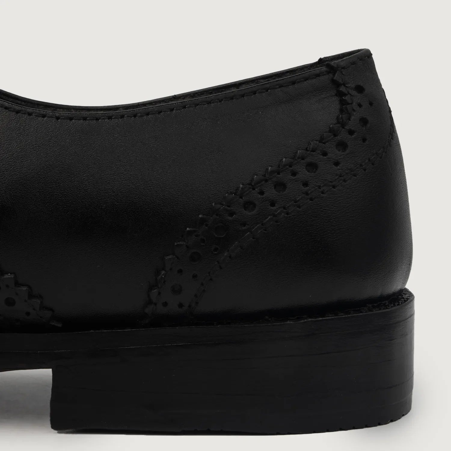 Greyson Brogues Oxford Black Leather Shoes by Dash Racegear - men Leather Shoes view 5