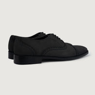 Greyson Brogues Oxford Black Nubuck Leather Shoes by Dash Racegear - men Leather Shoes view 4