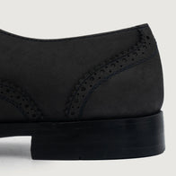 Greyson Brogues Oxford Black Nubuck Leather Shoes by Dash Racegear - men Leather Shoes view 5