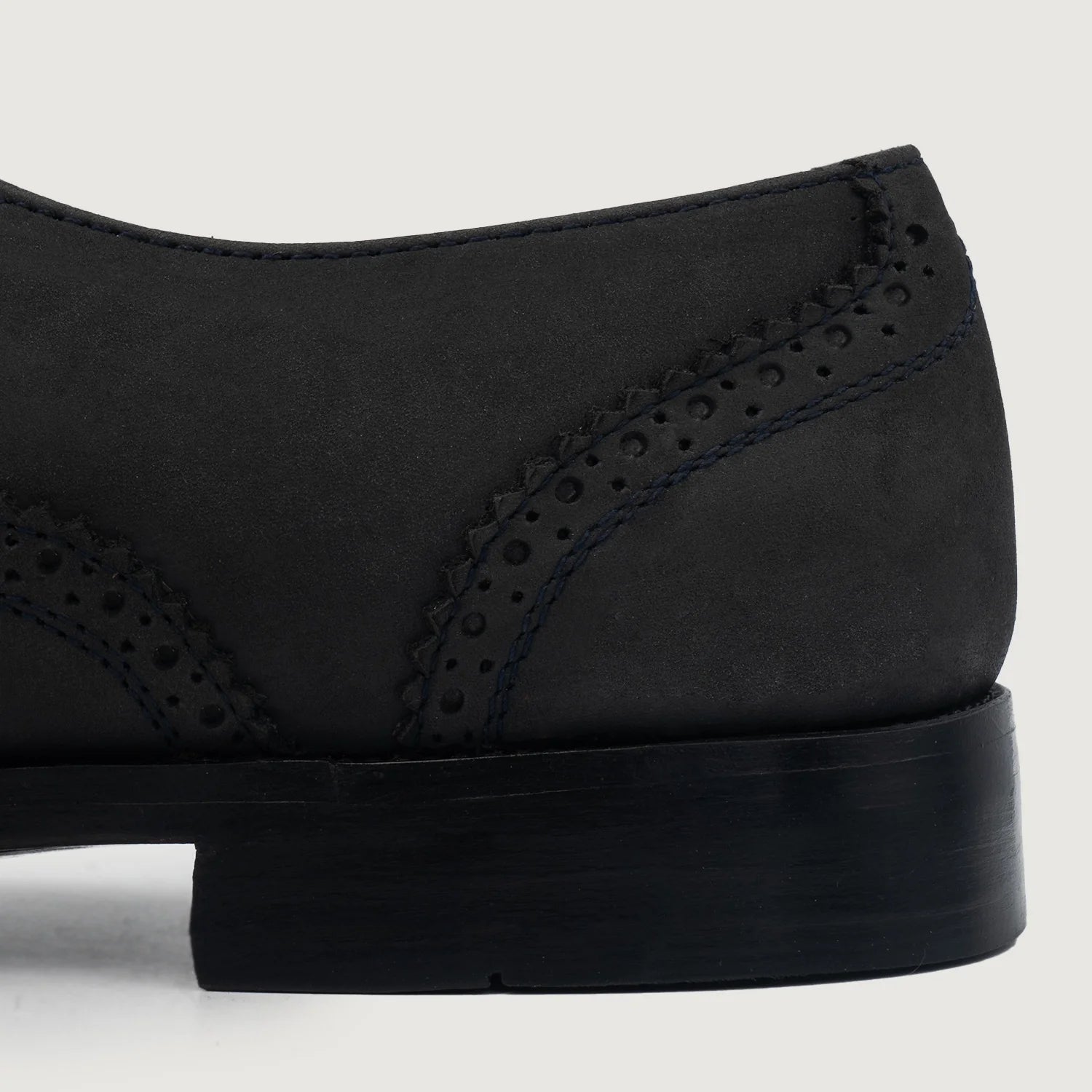Greyson Brogues Oxford Black Nubuck Leather Shoes by Dash Racegear - men Leather Shoes view 5