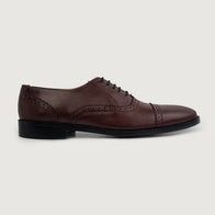 Greyson Brogues Oxford Maroon Leather Shoes by Dash Racegear - men Leather Shoes view 2