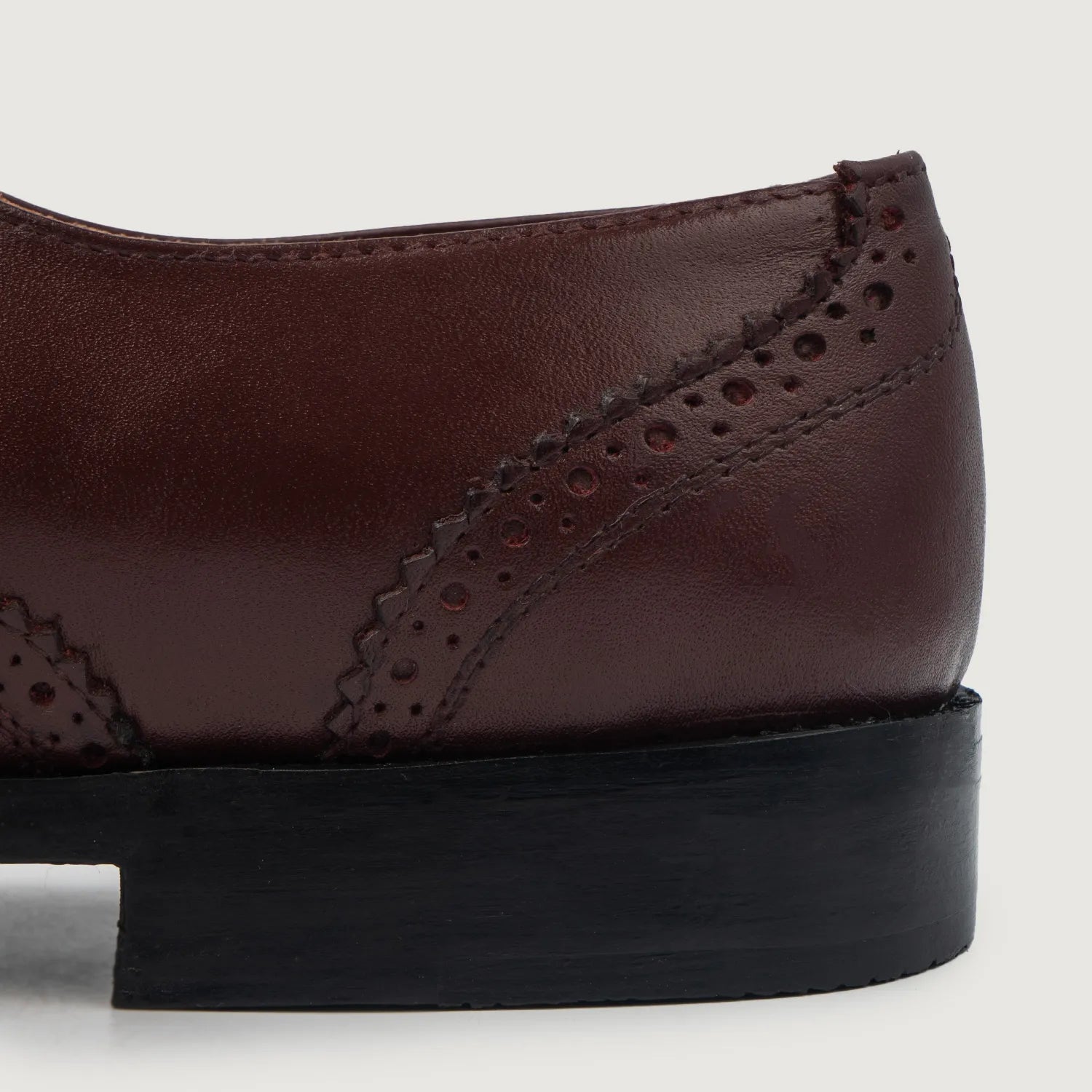 Greyson Brogues Oxford Maroon Leather Shoes by Dash Racegear - men Leather Shoes view 5