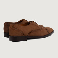 Greyson Brogues Oxford Oil Pull-up Brown Leather Shoes by Dash Racegear - men Leather Shoes view 4