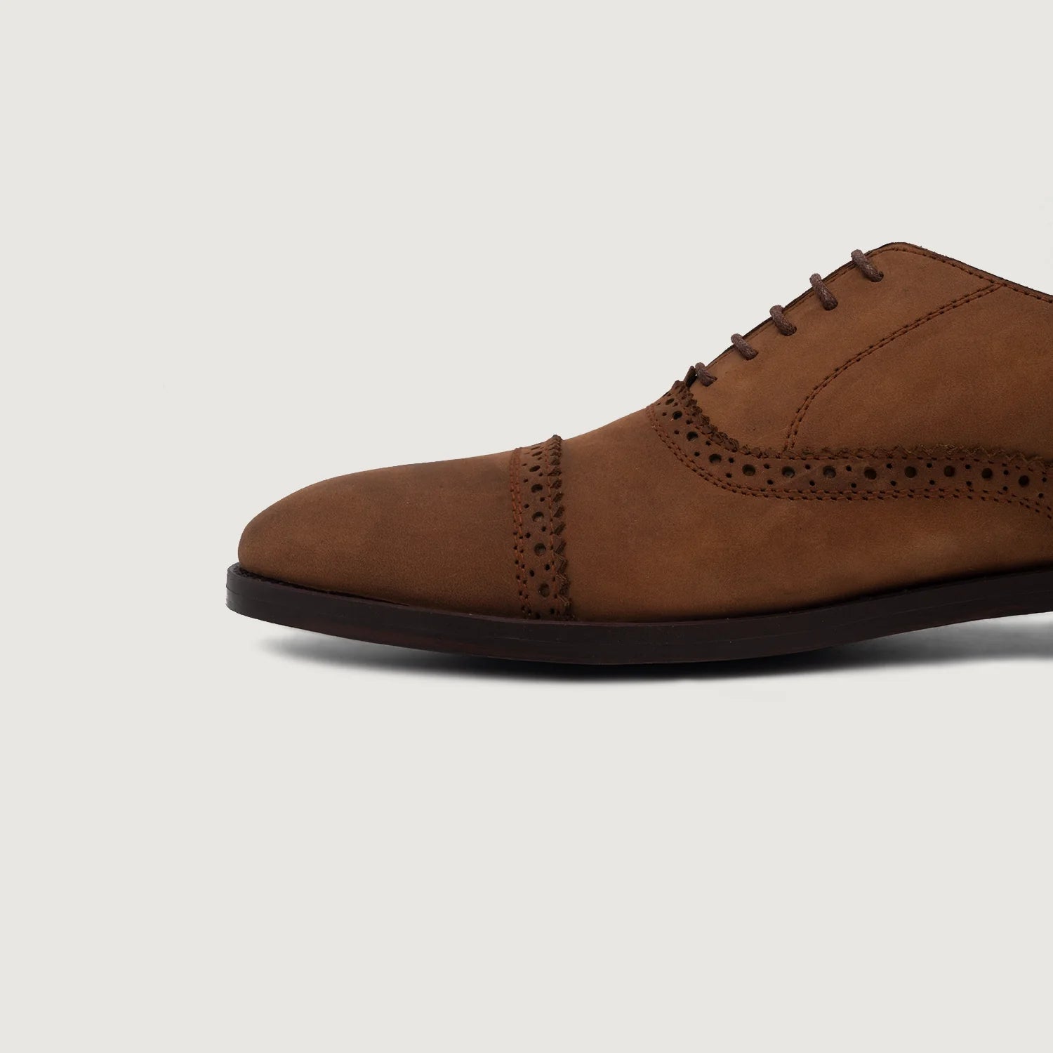 Greyson Brogues Oxford Oil Pull-up Brown Leather Shoes by Dash Racegear - men Leather Shoes view 5