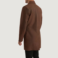 Half Life Brown Leather Coat by Dash Racegear - men Jacket view 5