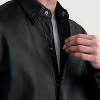 Haven Black Leather Shirt by Dash Racegear - men Jacket view 5