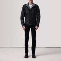 Henrik Black Leather Cafe Racer Jacket by Dash Racegear - men Jacket view 2