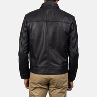 Inferno Black Leather Jacket by Dash Racegear - men Jacket view 5