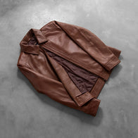 Inferno Brown Leather Jacket by Dash Racegear - men Jacket view 8