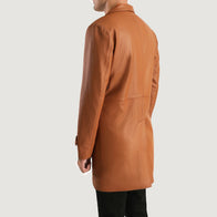 Infinity Tan Brown Leather Coat by Dash Racegear - men Jacket view 5