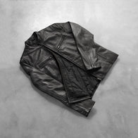 Ionic Black Leather Jacket by Dash Racegear - men Jacket view 8