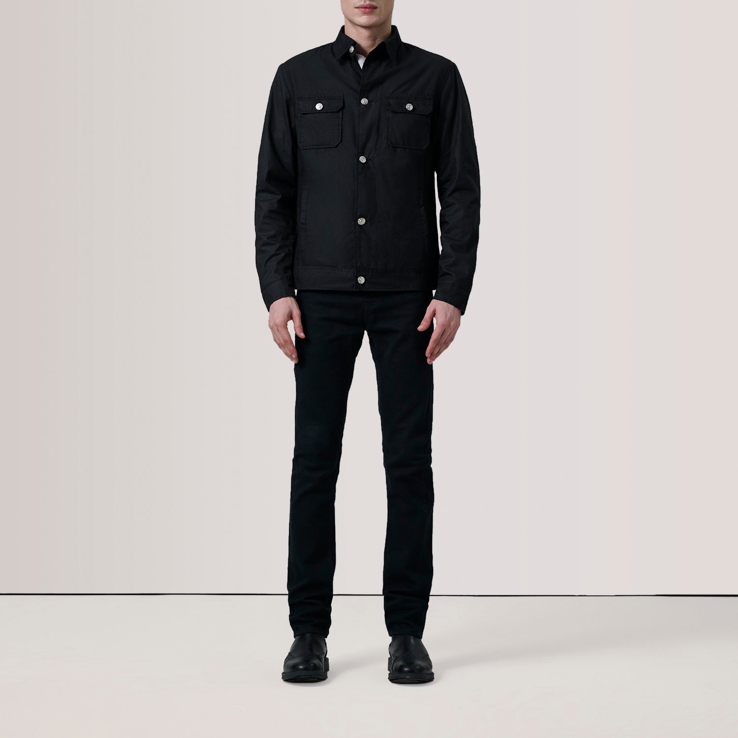 Irwin Black Waxed Canvas Field Jacket by Dash Racegear - men Jacket view 2