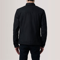 Irwin Black Waxed Canvas Field Jacket by Dash Racegear - men Jacket view 4