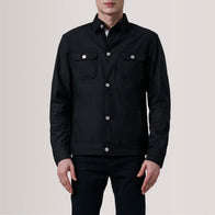 Irwin Black Waxed Canvas Field Jacket by Dash Racegear - men Jacket view 5