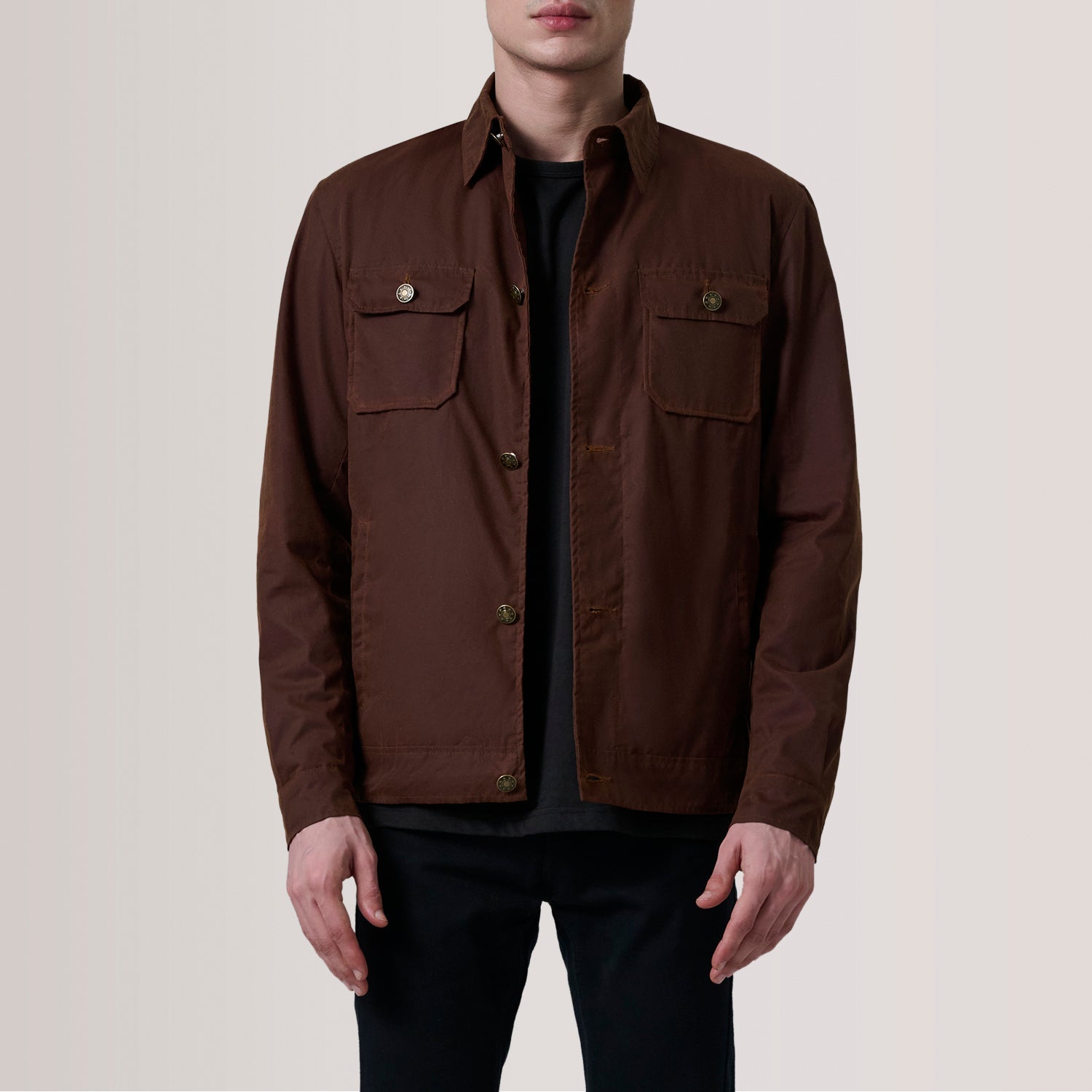 Irwin Brown Waxed Canvas Field Jacket by Dash Racegear - men Jacket view 1