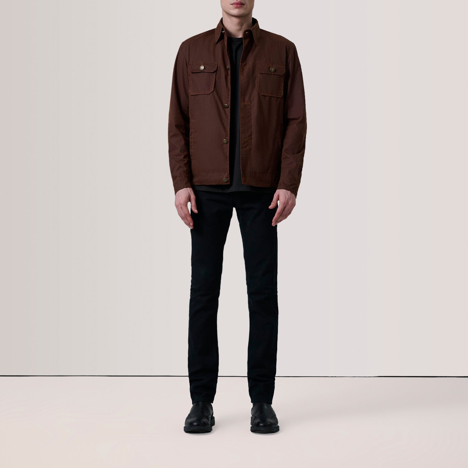 Irwin Brown Waxed Canvas Field Jacket by Dash Racegear - men Jacket view 2