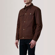 Irwin Brown Waxed Canvas Field Jacket by Dash Racegear - men Jacket view 3