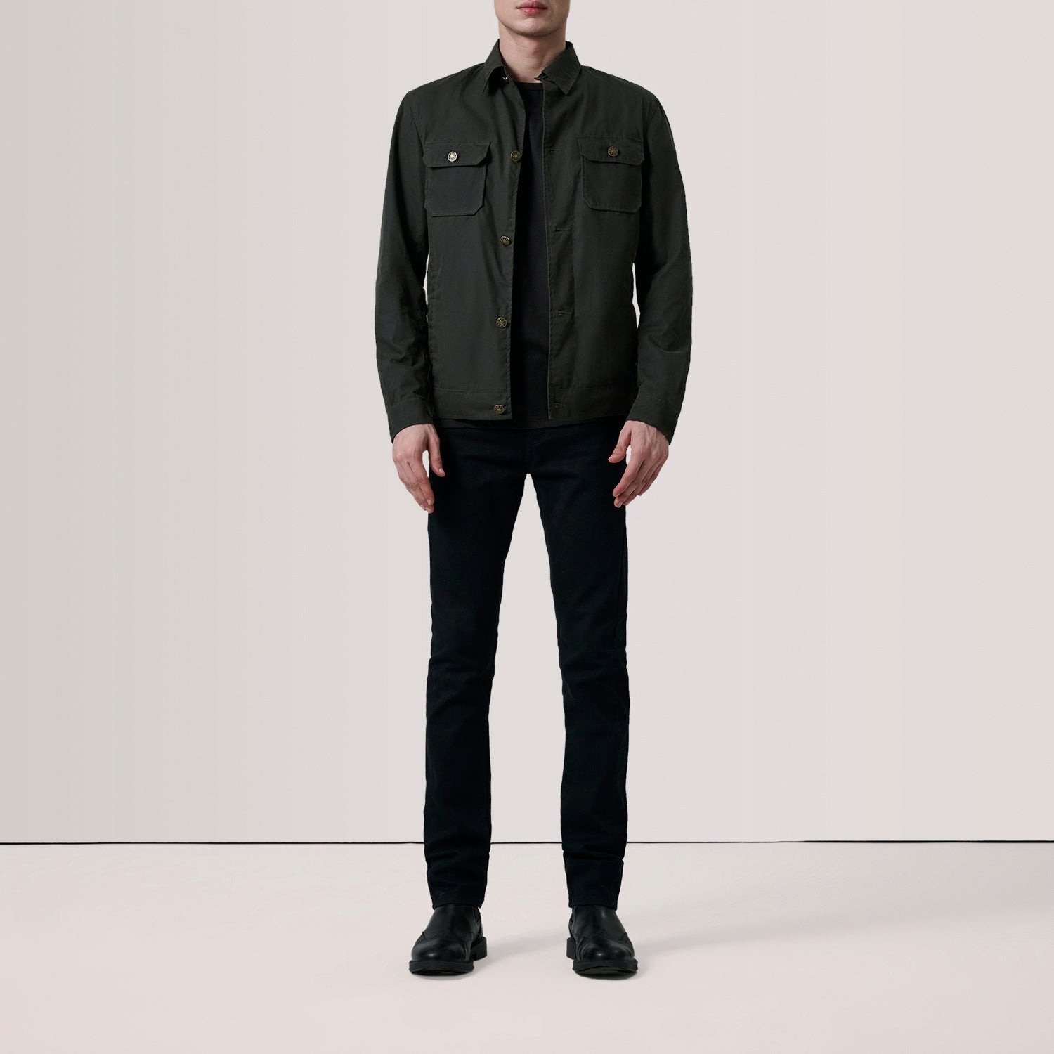 Irwin Olive Waxed Canvas Field Jacket by Dash Racegear - men Jacket view 2