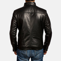 Jack Black Leather Biker Jacket by Dash Racegear - men Jacket view 6