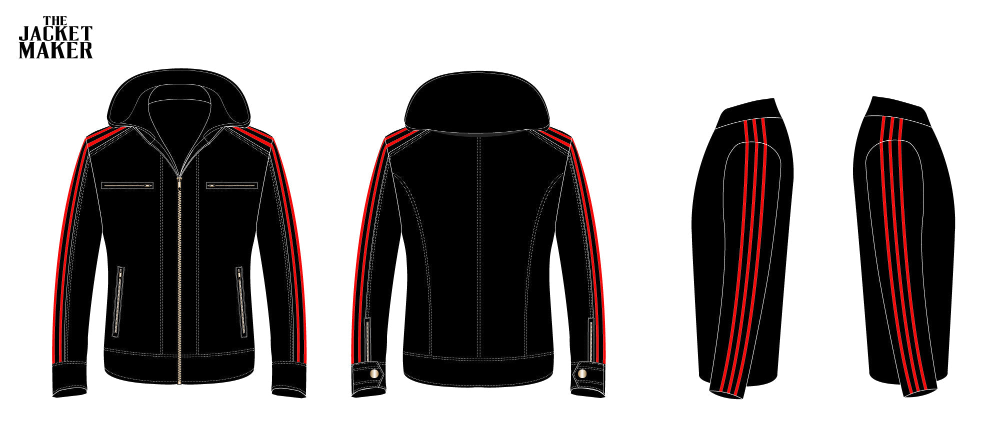 JAMEZIA FRAZIER CUSTOM LEATHER JACKET by Dash Racegear - unisex Jacket view 1