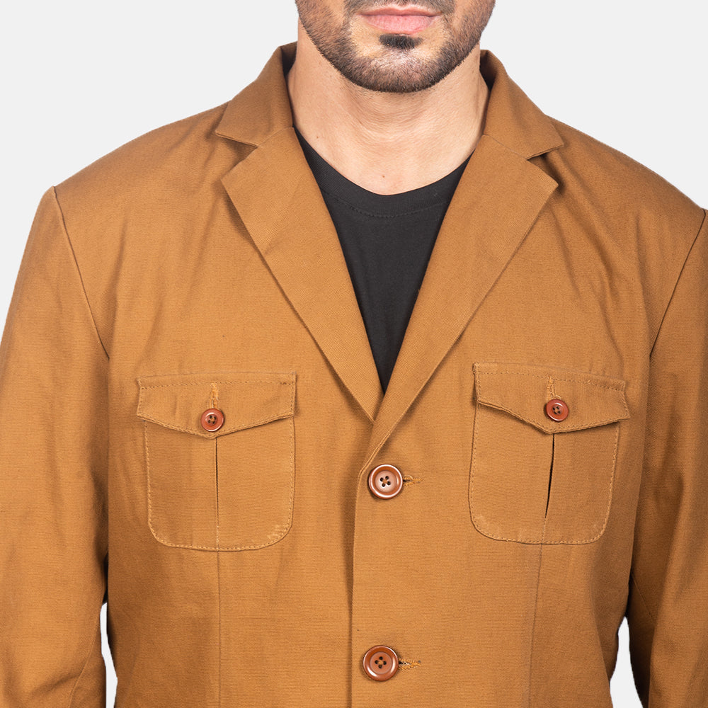 Kajetan Khaki Safari Jacket by Dash Racegear - men Jacket view 6