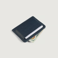 Karl Blue Leather Card Holder by Dash Racegear - unisex Leather Accessories view 5