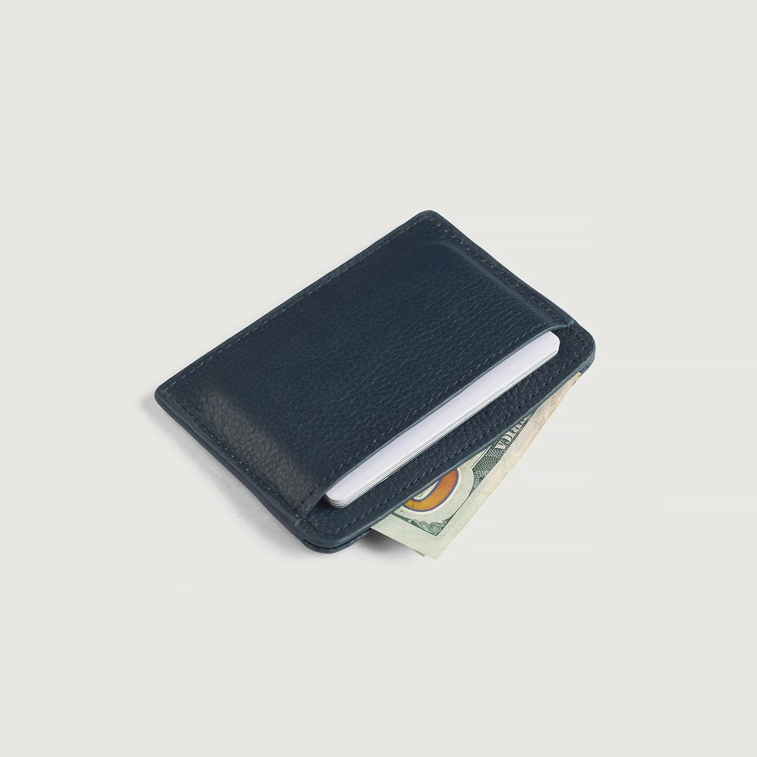 Karl Blue Leather Card Holder by Dash Racegear - unisex Leather Accessories view 5