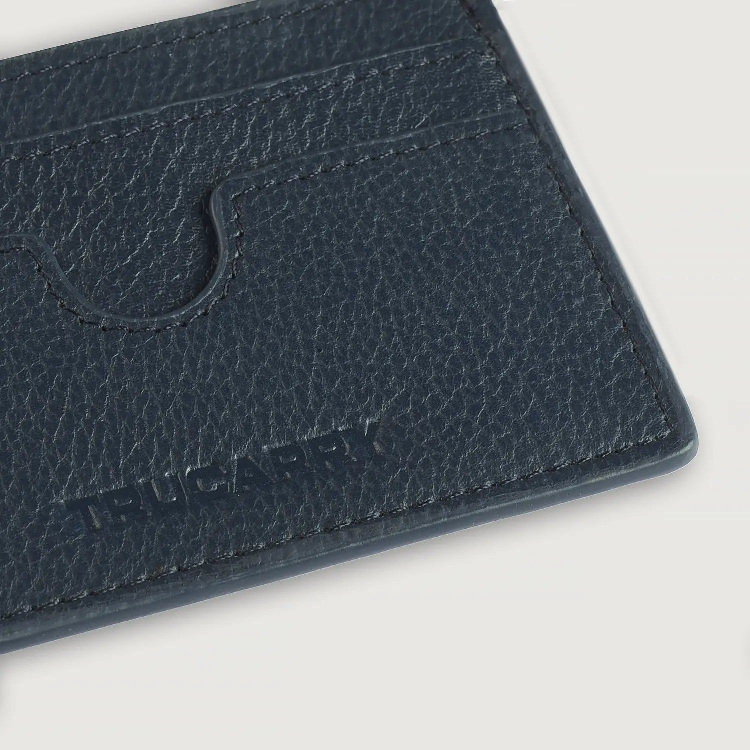 Karl Blue Leather Card Holder by Dash Racegear - unisex Leather Accessories view 6