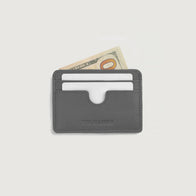 Karl Grey Leather Card Holder by Dash Racegear - unisex Leather Accessories view 4