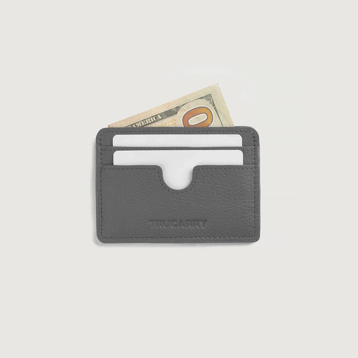 Karl Grey Leather Card Holder by Dash Racegear - unisex Leather Accessories view 4