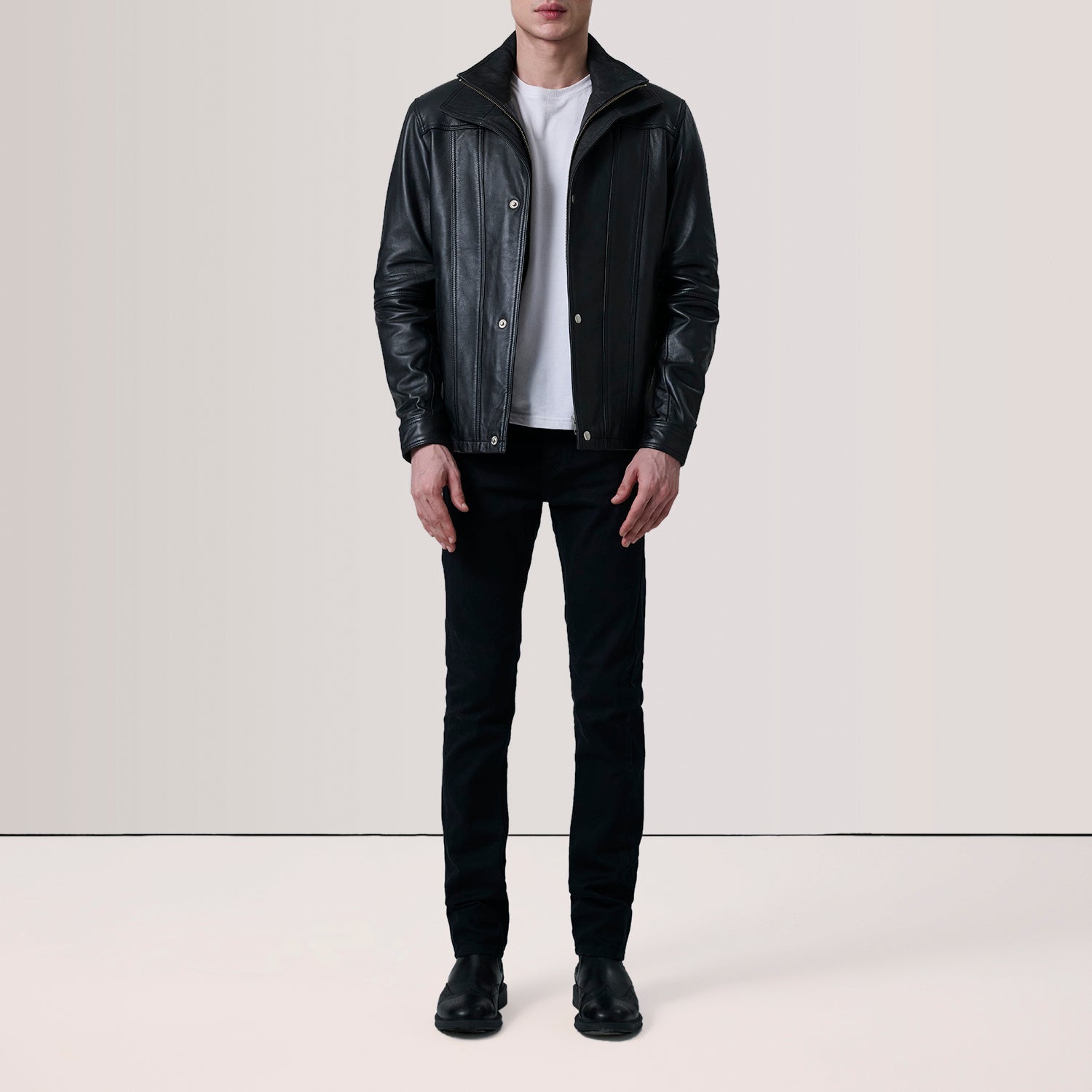Klen Black Classic Jacket by Dash Racegear - men Jacket view 2