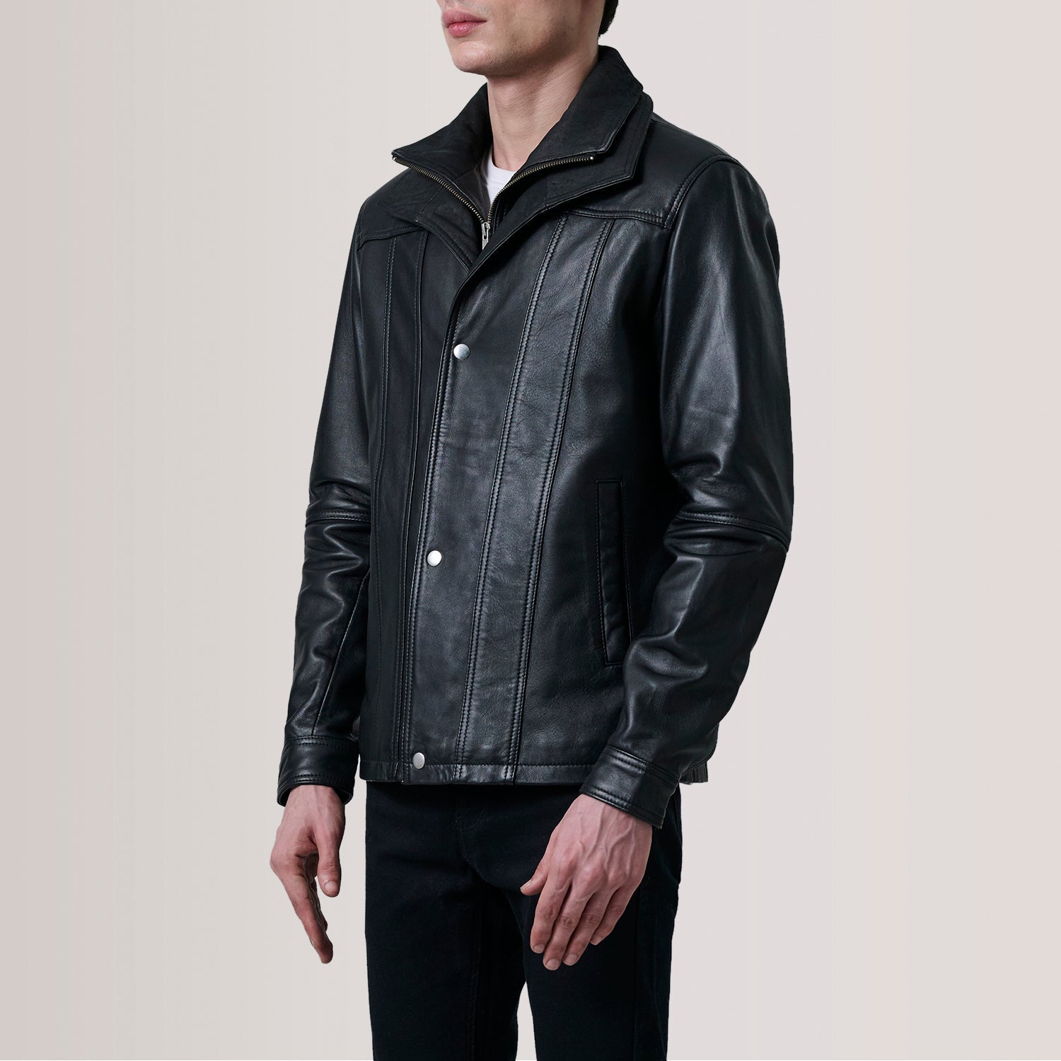 Klen Black Classic Jacket by Dash Racegear - men Jacket view 3